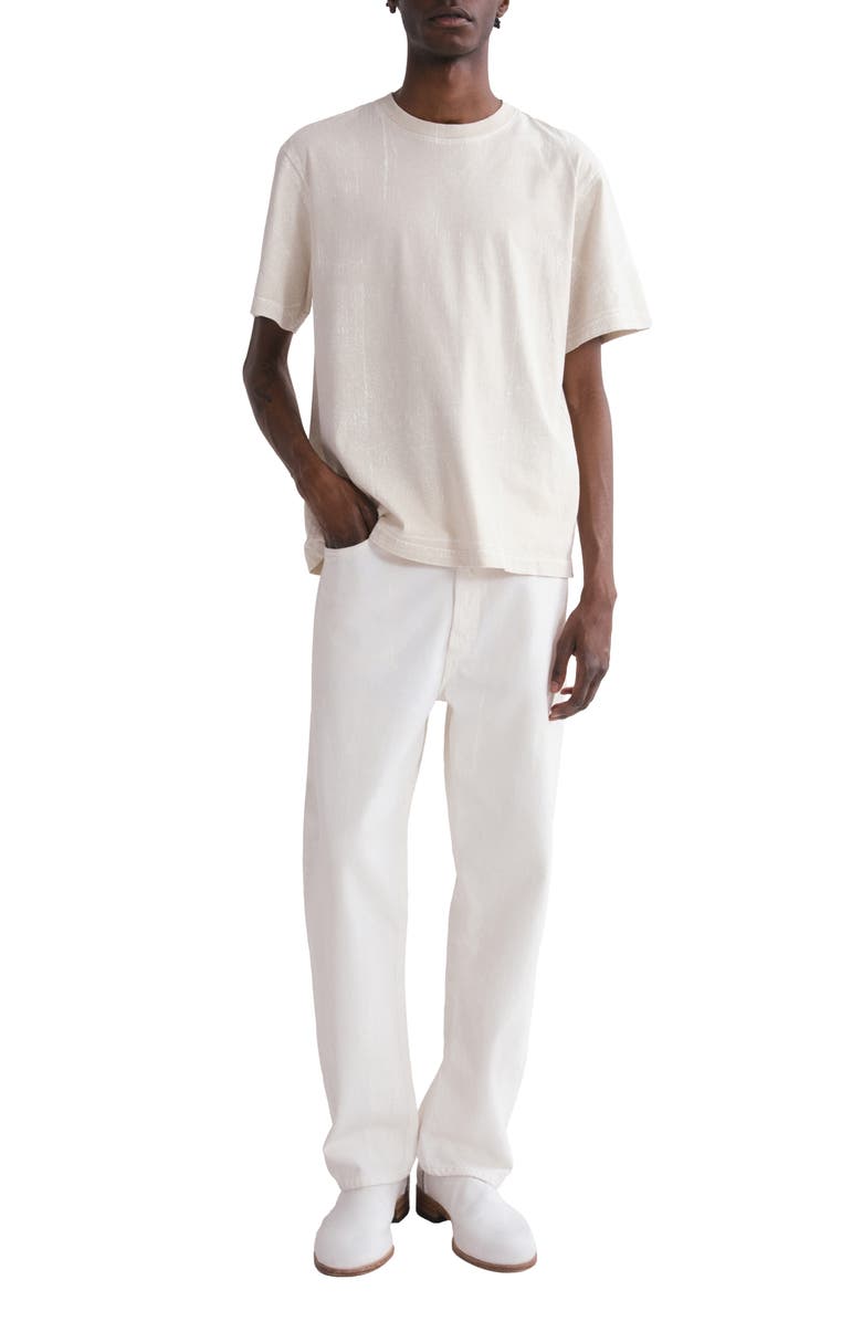 AGOLDE Asha Paint Print T-Shirt, Alternate, color, Tempo Soft White