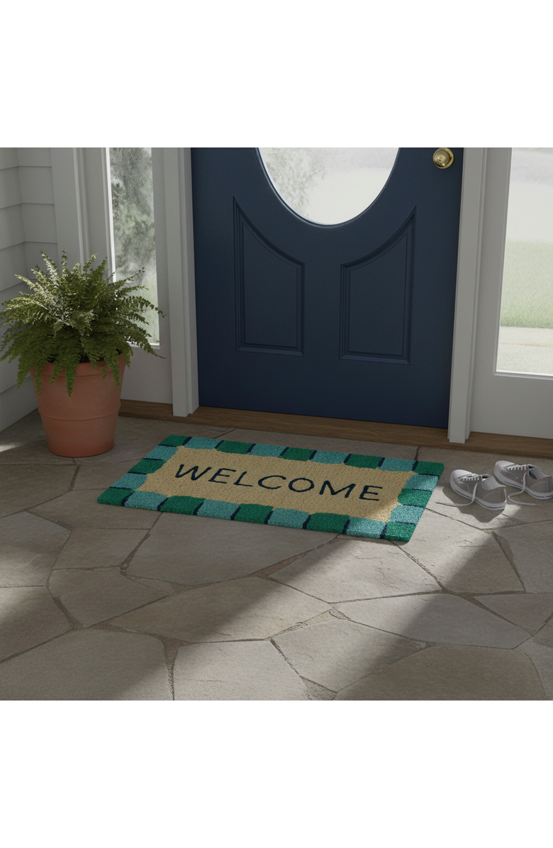 tag Make A Splash Welcome Coir Mat Multi Coir Summer, Alternate, color, Beige