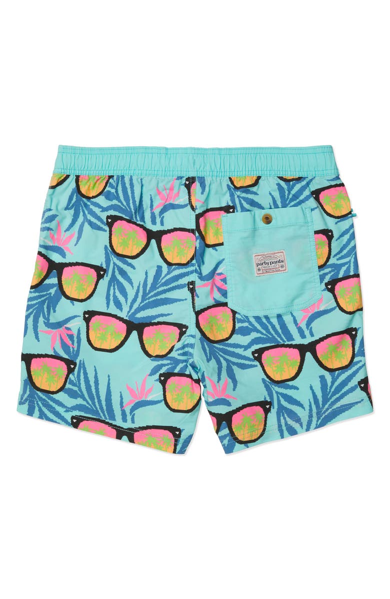 Party Pants Shady Swim Trunks, Alternate, color, 