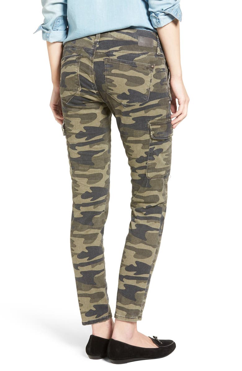 Mavi Jeans Juliette Camo Print Military Cargo Pants, Alternate, color, 