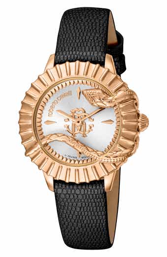 Leather Strap Watch, 33mm