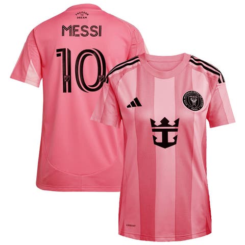 Women's adidas Lionel Messi Light Pink Inter Miami CF 2025 Euforia Replica Player Jersey