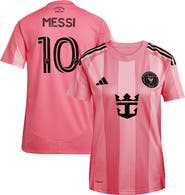 adidas Women's adidas Lionel Messi Light Pink Inter Miami CF 2025 Euforia Replica Player Jersey