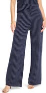 NIC+ZOE Destination Stripe Wide Leg Knit Pants