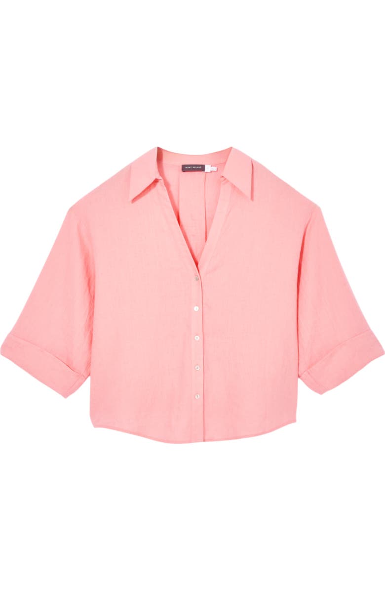 MINT VELVET Linen Resort Top, Alternate, color, Pink