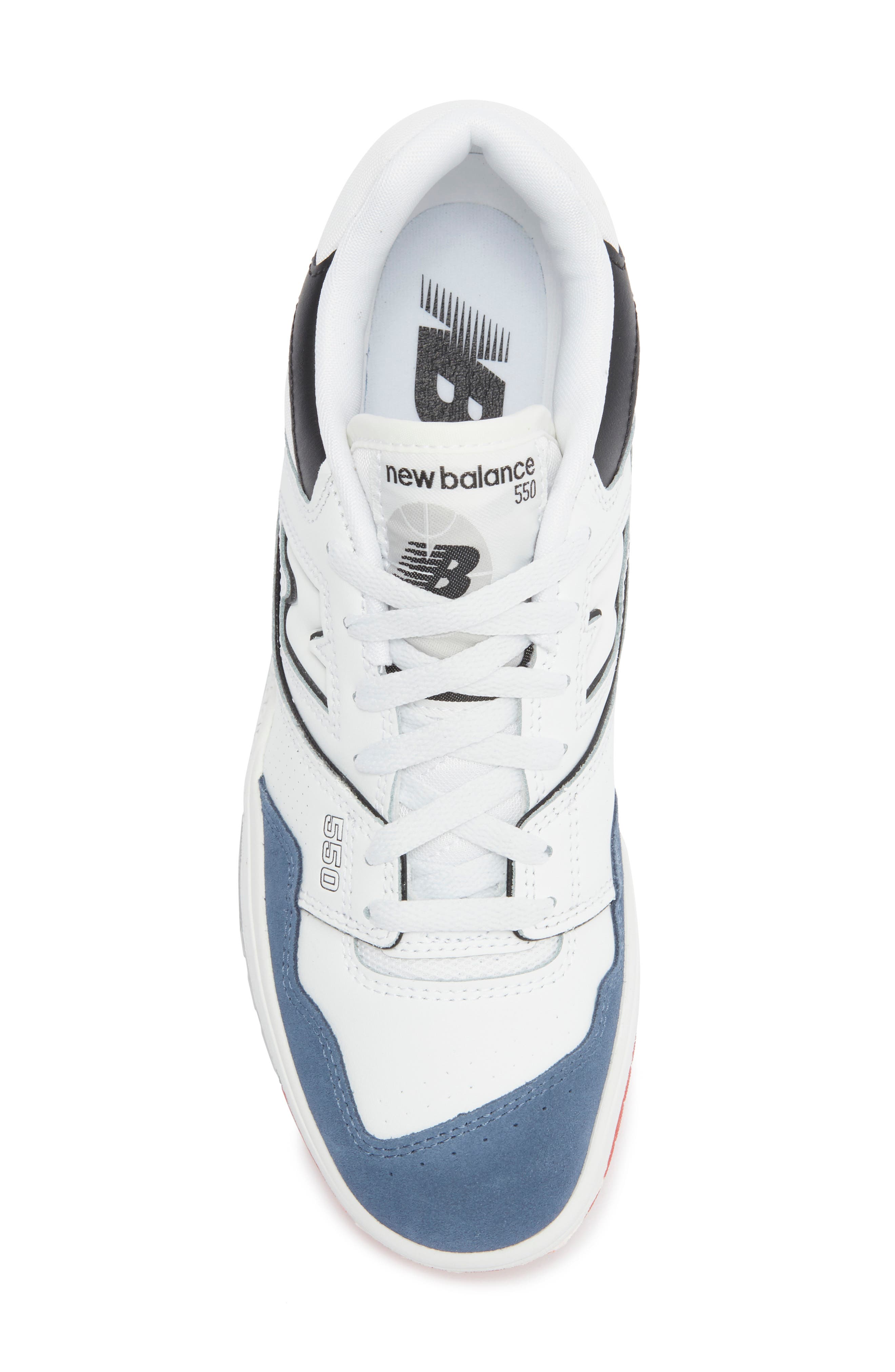 New Balance 550 Basketball Sneaker, Alternate, color, White/ Vintage Indigo