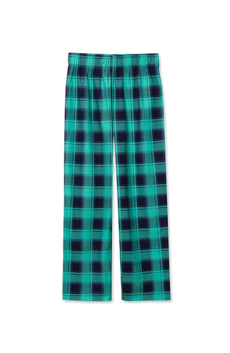 Lands' End Kids Flannel Pajama Pants, Main, color, Navy/Cockatoo Plaid