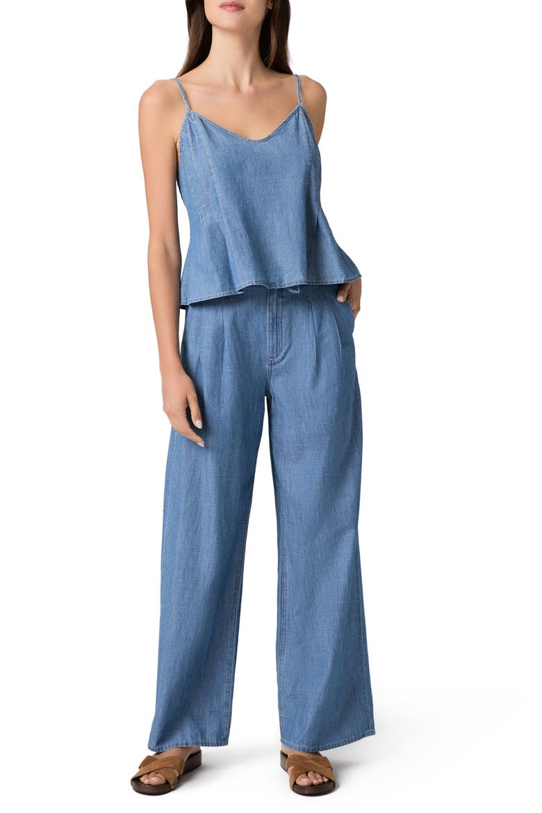Esther Chambray Camisole, Alternate, color, AZUSA