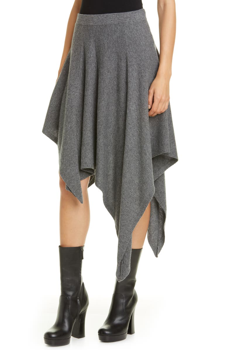 Michael Kors Collection Asymmetrical Cashmere Dance Skirt, Alternate, color, 