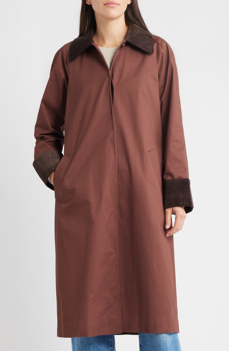 Rails Levy Corduroy Trim Jacket, Alternate, color, Raisin