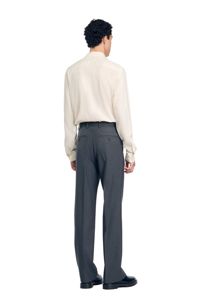 SANDRO Wide-leg suit trousers, Alternate, color,