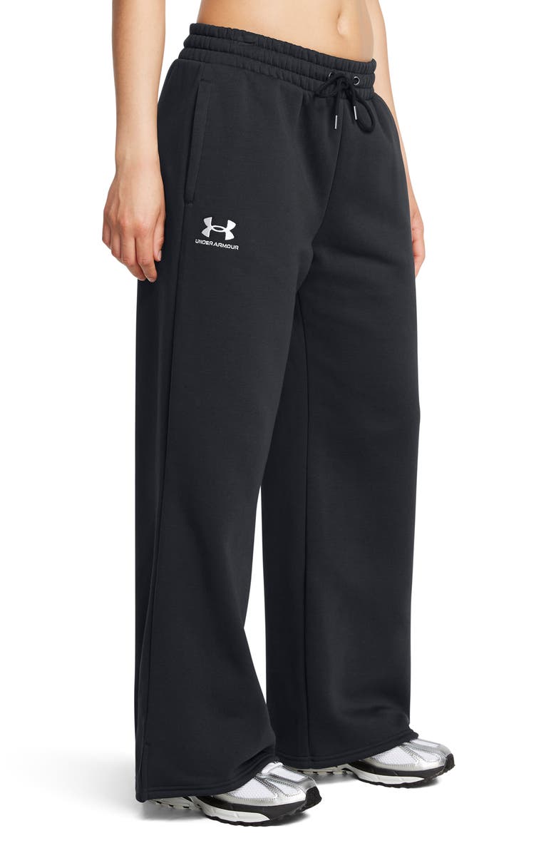 Under Armour Icon Fleece Wide Leg Sweatpants, Alternate, color, 