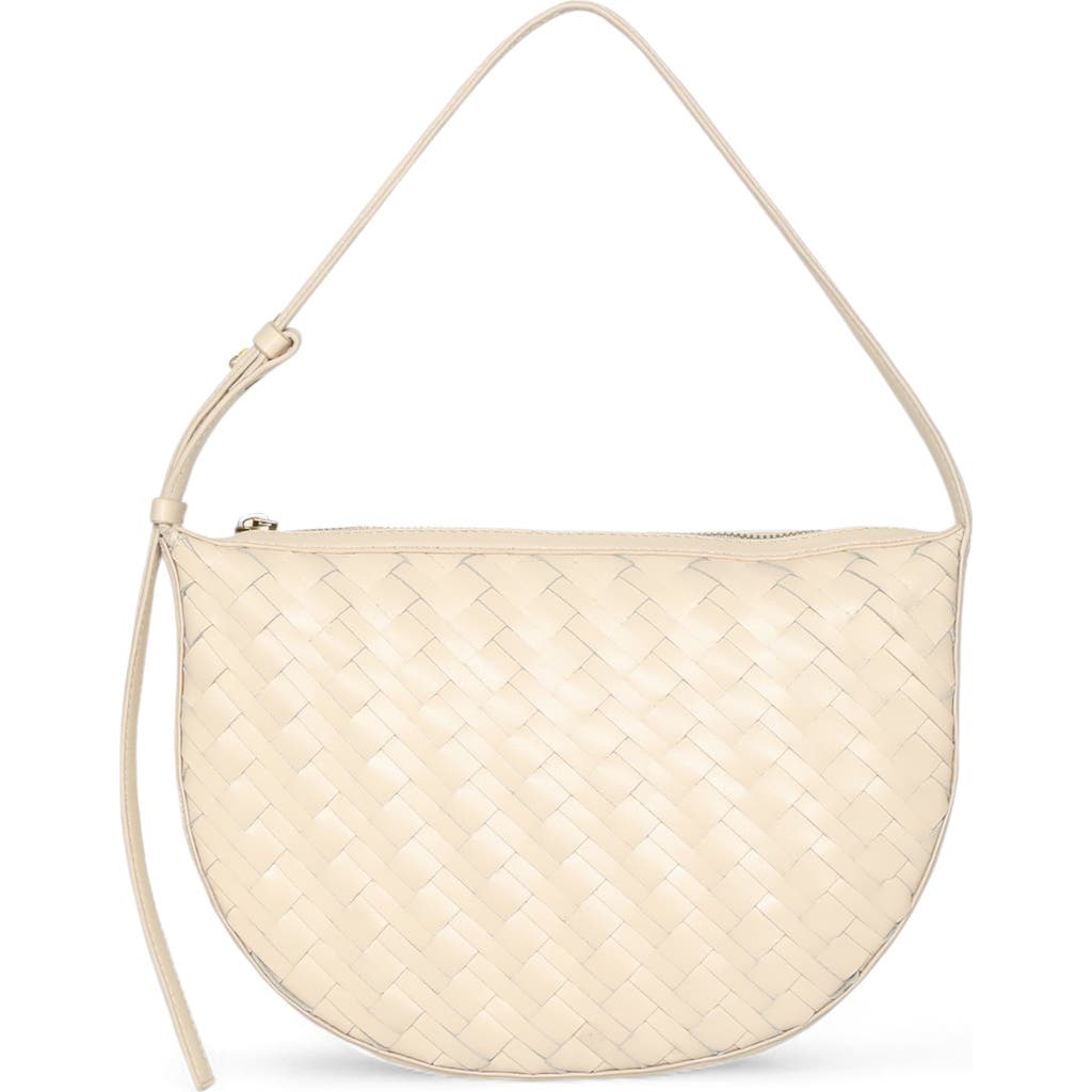 Walter Baker Blake Woven Leather Shoulder Bag In Oyster