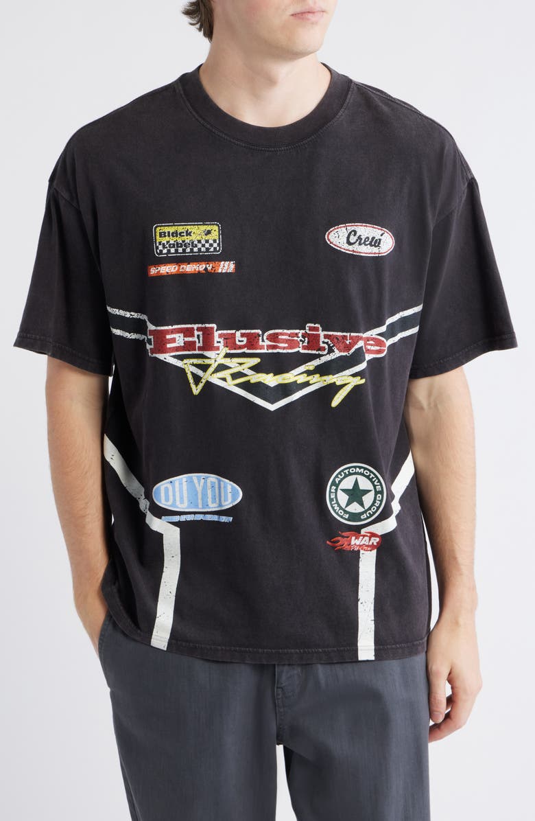 PacSun Elusive Cotton Graphic T-Shirt, Main, color, Black