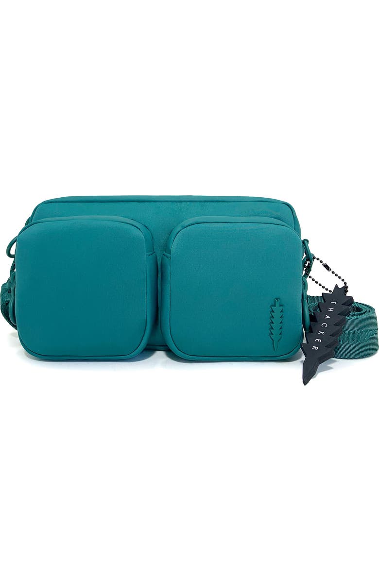 Thacker Lio Neoprene Crossbody Bag, Main, color, Teal