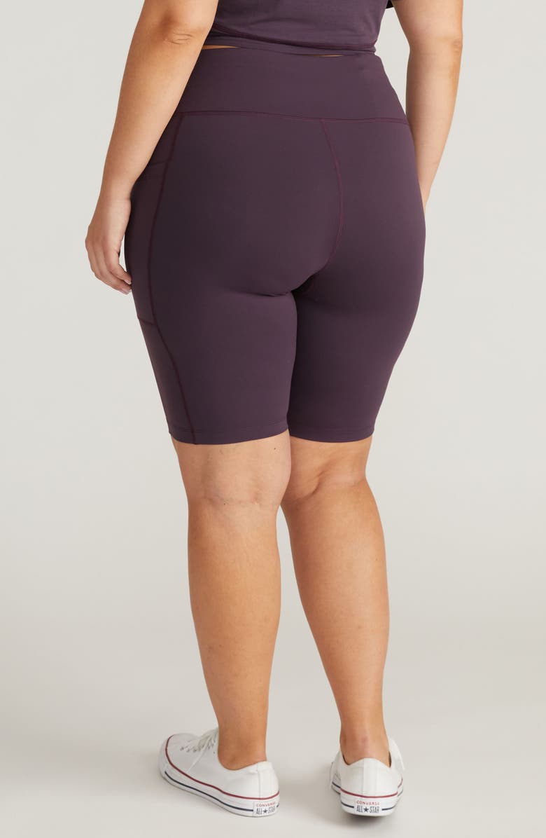 Universal Standard Next-To-Naked Bike Shorts, Alternate, color, Purple Jewel