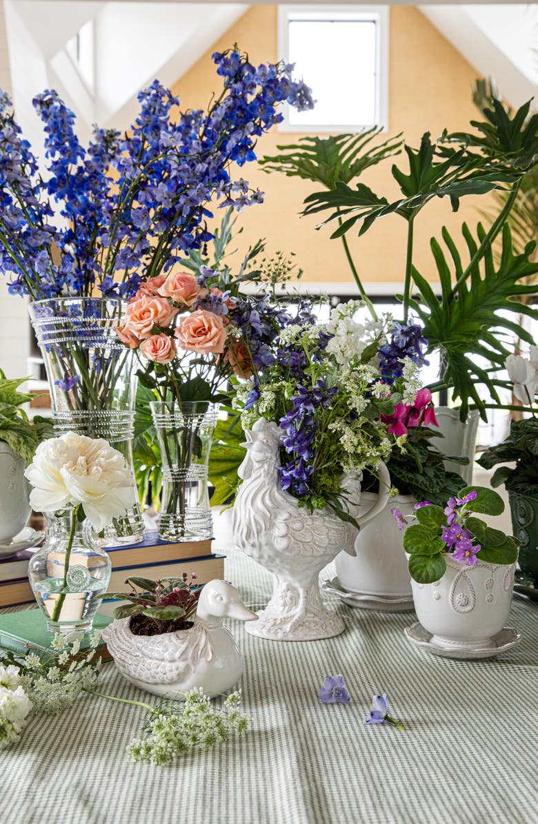 Juliska Ella 14-Inch Corset Vase, Alternate, color, Clear