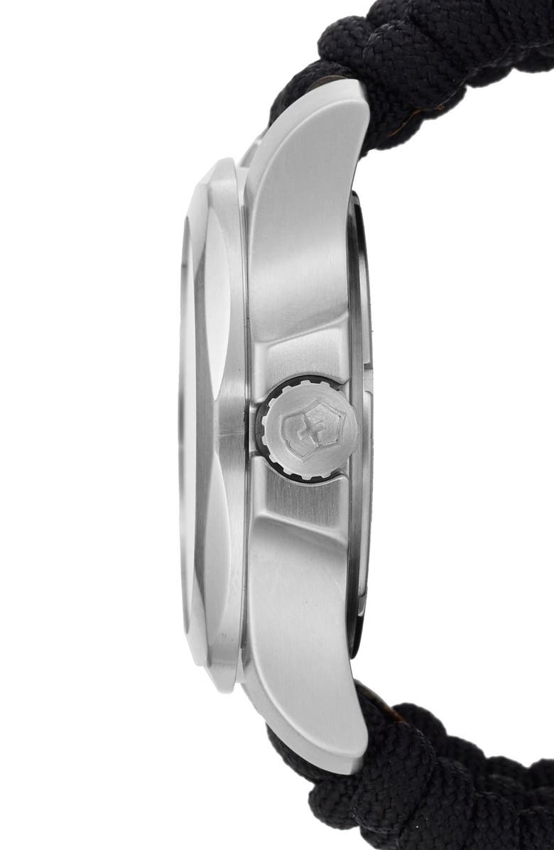 Victorinox Swiss Army<sup>®</sup> 'I.N.O.X.' Paracord Strap Watch, 43mm, Alternate, color, 