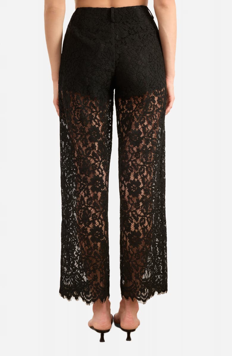 CAMI NYC Minerva Lace Ankle Pants, Alternate, color, Black