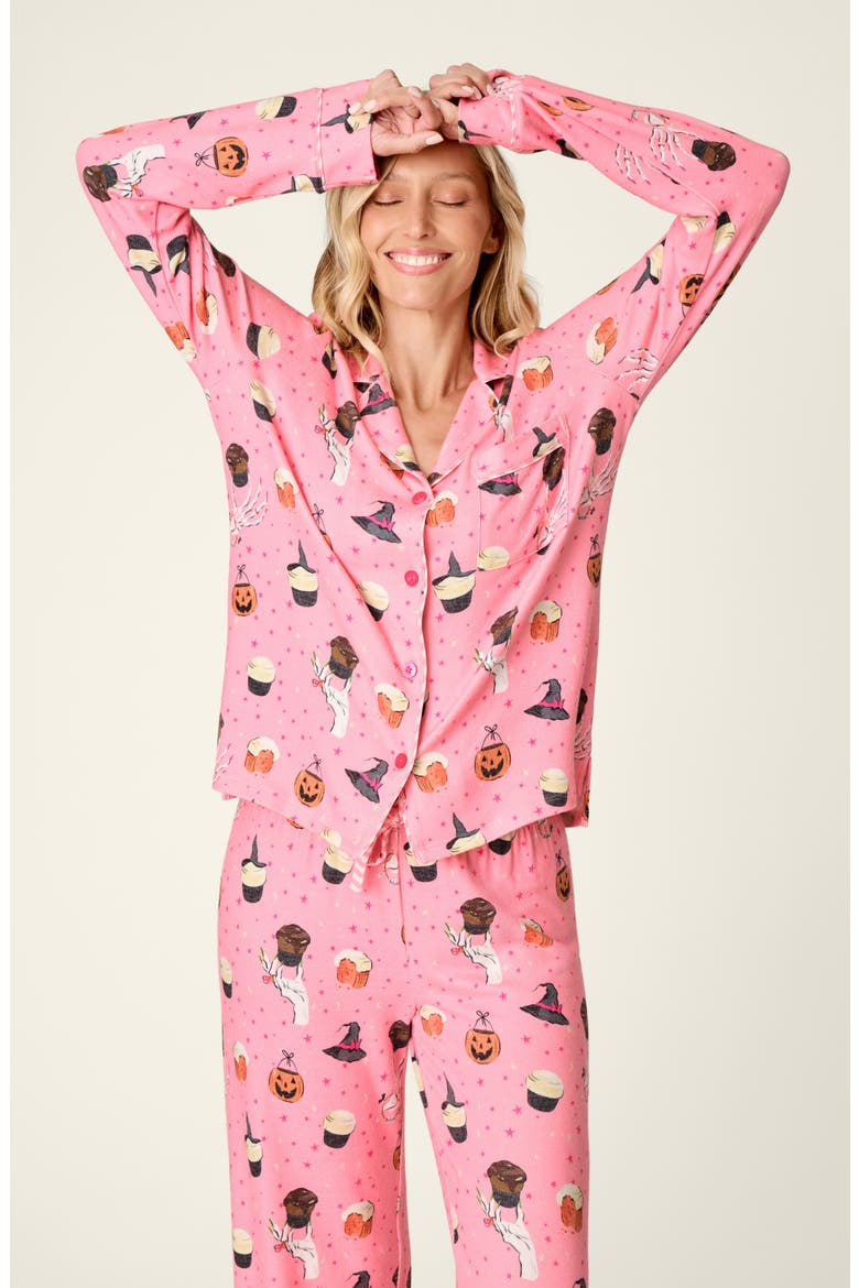 Sweet and Spooky Pajamas, Alternate, color, PINK MELON