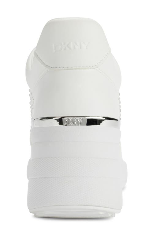 DKNY DKNY KALINDA RHINESTONE WEDGE SNEAKER