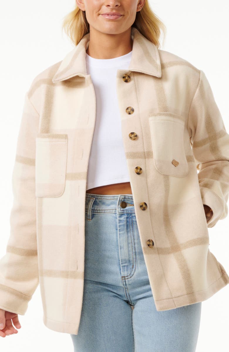 Rip Curl Soleil Check Shacket, Main, color, 