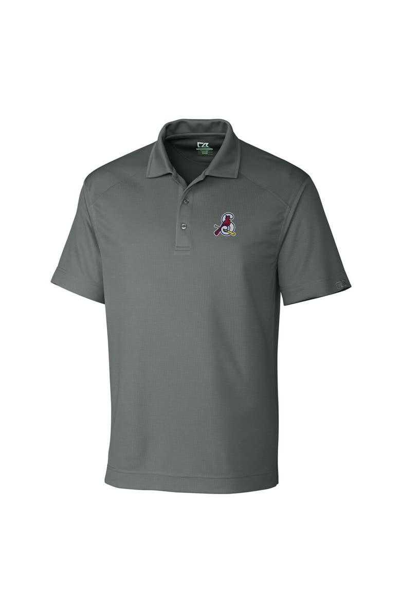 Cutter & Buck Men's Cutter & Buck Gray Springfield Cardinals DryTec Genre Textured Solid Polo, Alternate, color, 