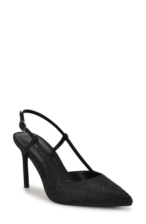 Romeo Rhinestone Slingback Pump (Women)
