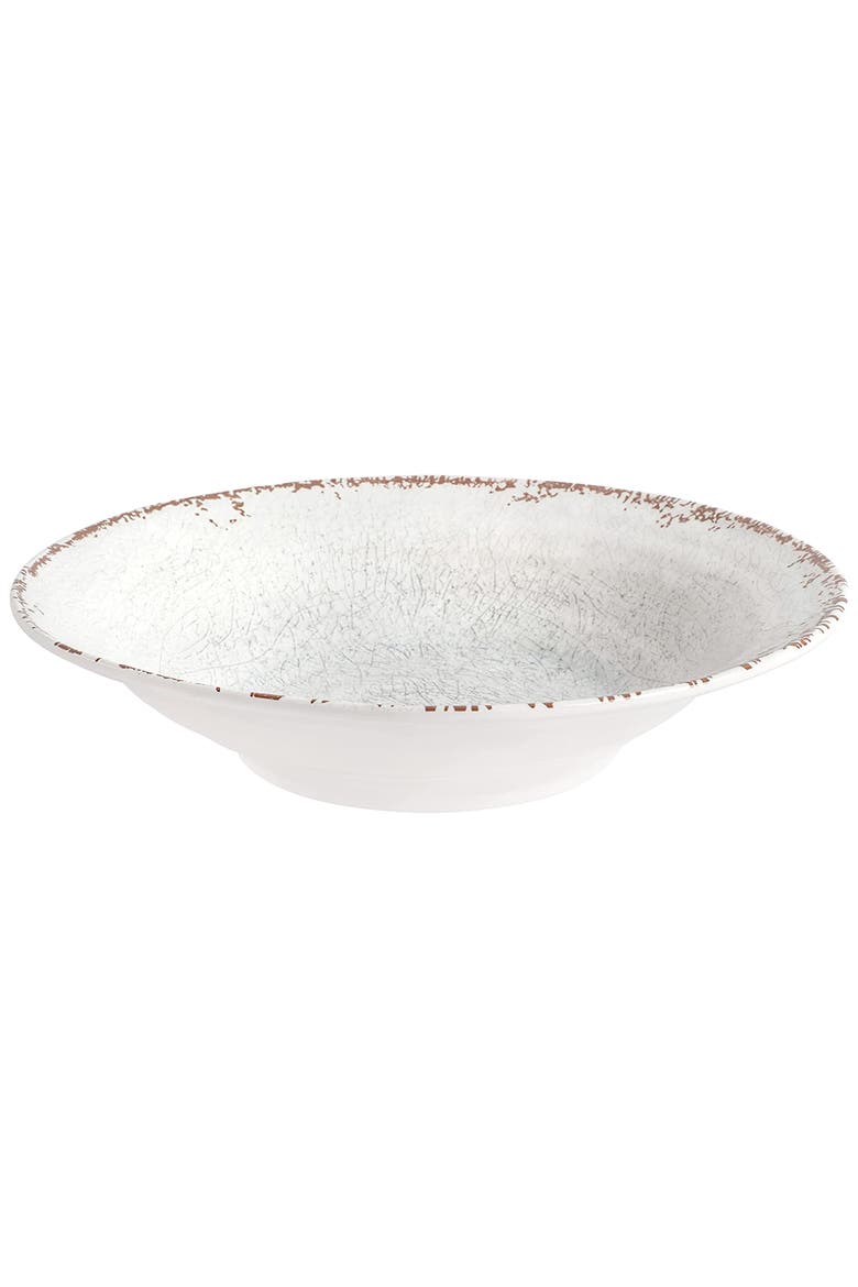 Mauna 3 Piece Melamine Serving Bowl Set in White with Serving Utensils, Alternate, color, White