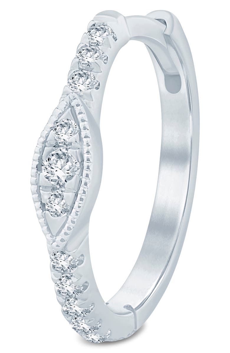 Truly Zac Posen Diamond Hoop Earrings - 0.16ct., Alternate, color, 