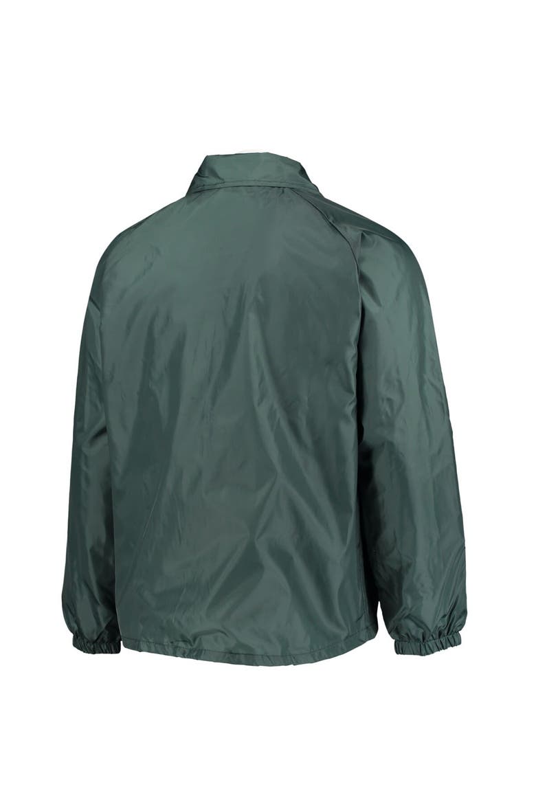 Men's Green Green Bay Packers Coaches Classic Raglan Full-Snap Windbreaker Jacket, Alternate, color, Green