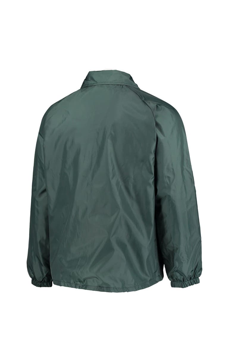 DUNBROOKE Men's Green Green Bay Packers Coaches Classic Raglan Full-Snap Windbreaker Jacket, Alternate, color, Green