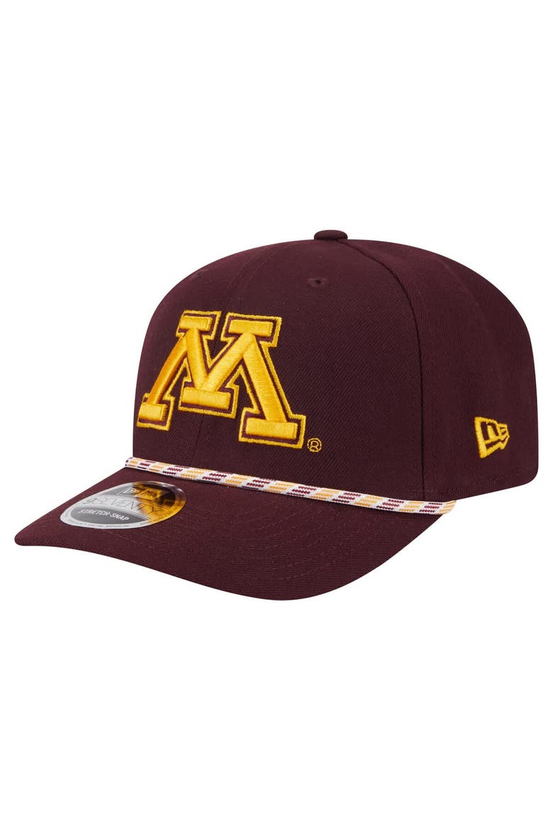 Men's New Era Maroon Minnesota Golden Gophers Game Day Multi-Rope 9SEVENTY Stretch-Snap Hat, Main, color, Maroon