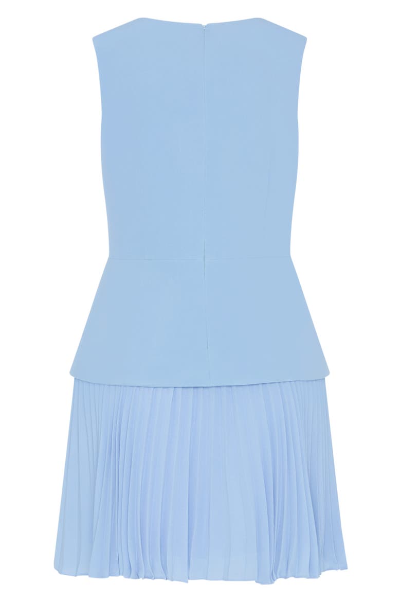 Haddy Pleated Sleeveless Minidress, Alternate, color, BLUE