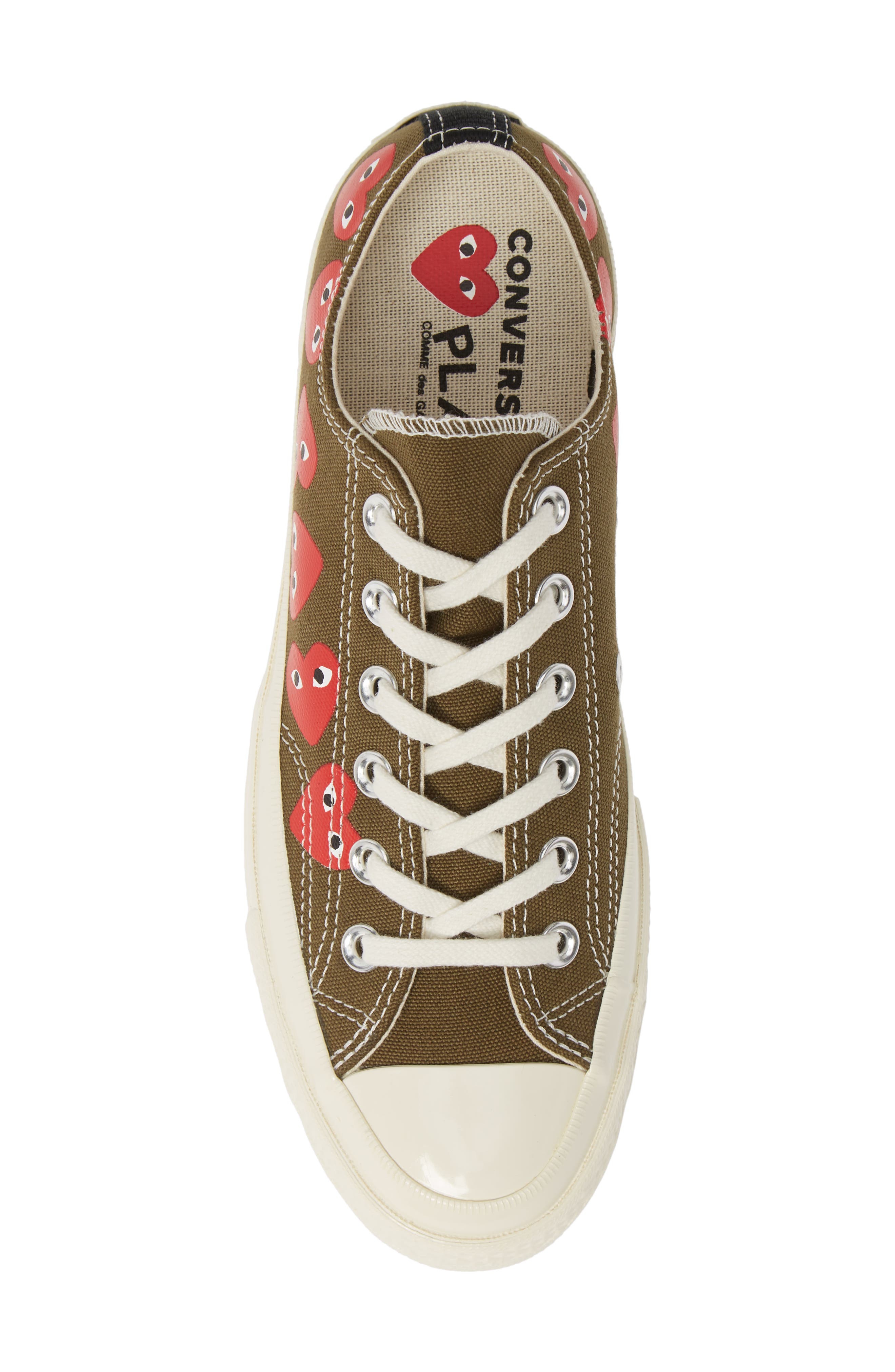 Comme des Garçons PLAY x Converse Gender Inclusive Chuck Taylor<sup>®</sup> All Star<sup>®</sup> Low Top Sneaker, Alternate, color, 