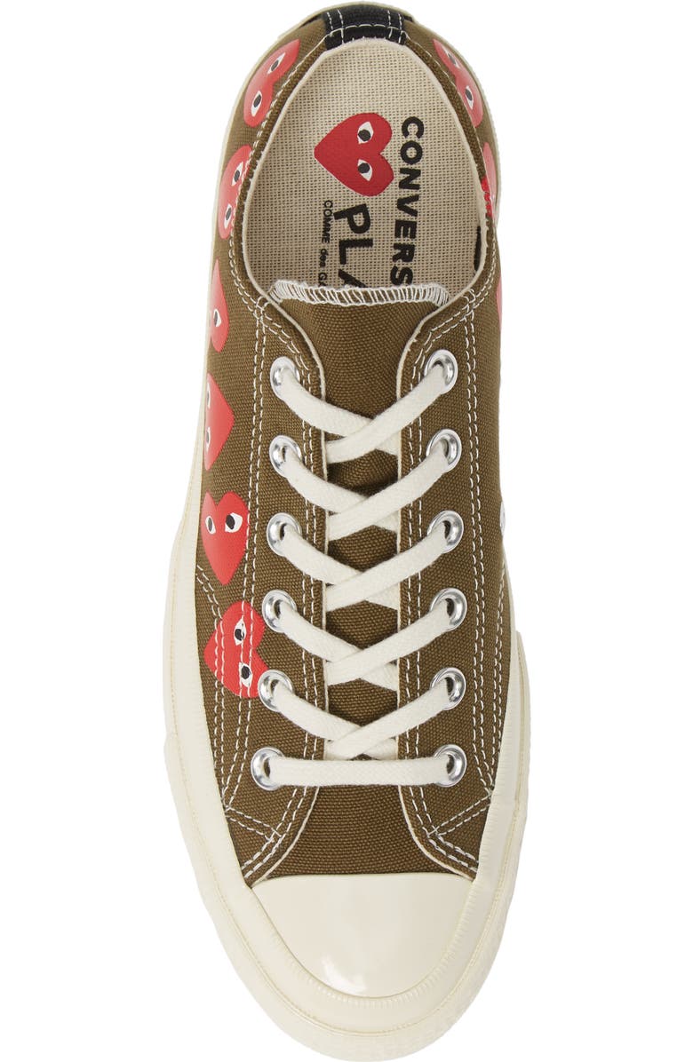 Comme des Garçons PLAY x Converse Gender Inclusive Chuck Taylor<sup>®</sup> All Star<sup>®</sup> Low Top Sneaker, Alternate, color,