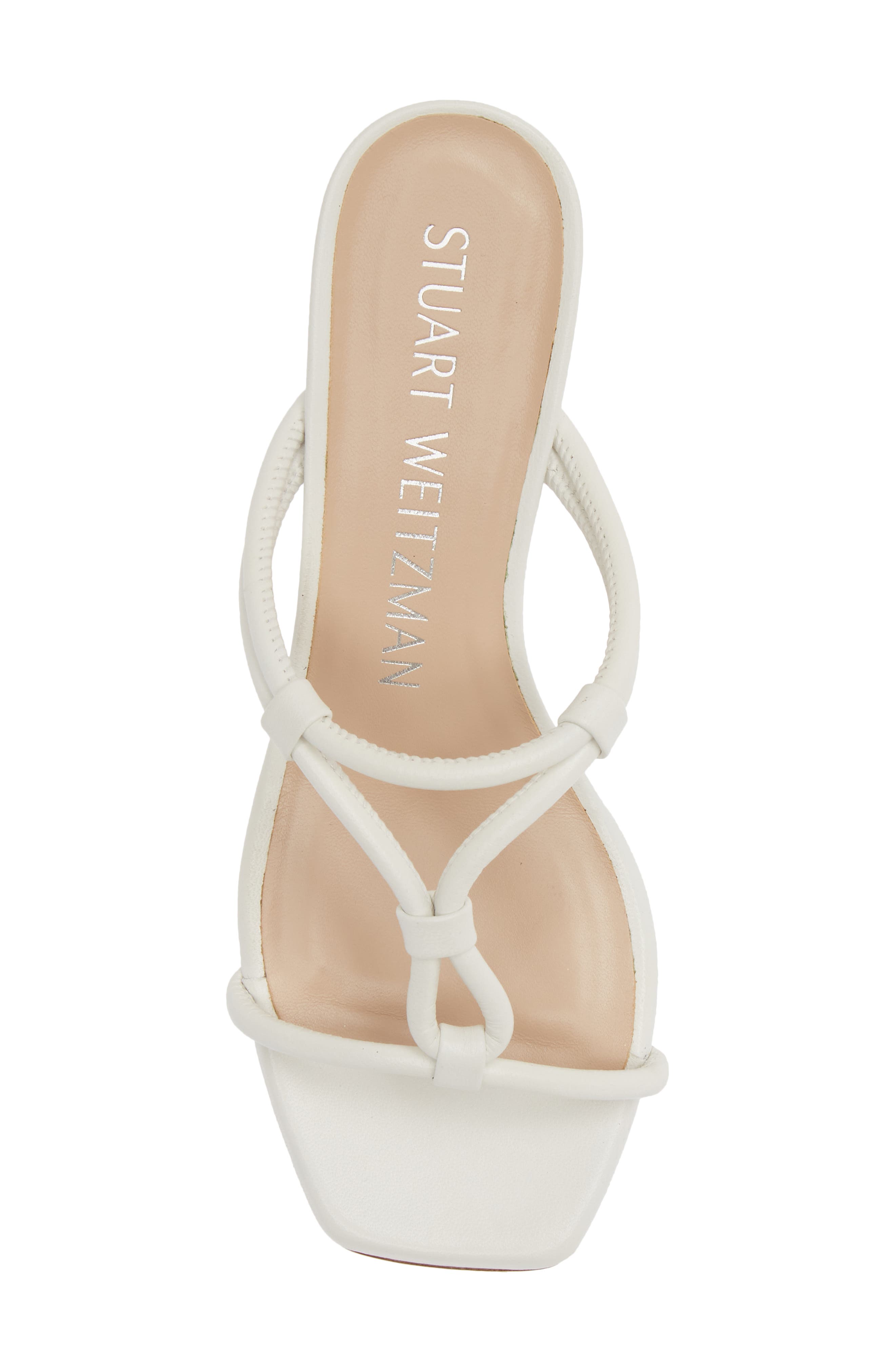 Stuart Weitzman Knot 50 Block Heel Sandal, Alternate, color, 