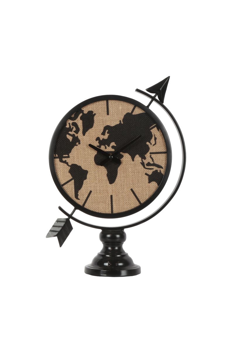 World Table Clock, Main, color, Black
