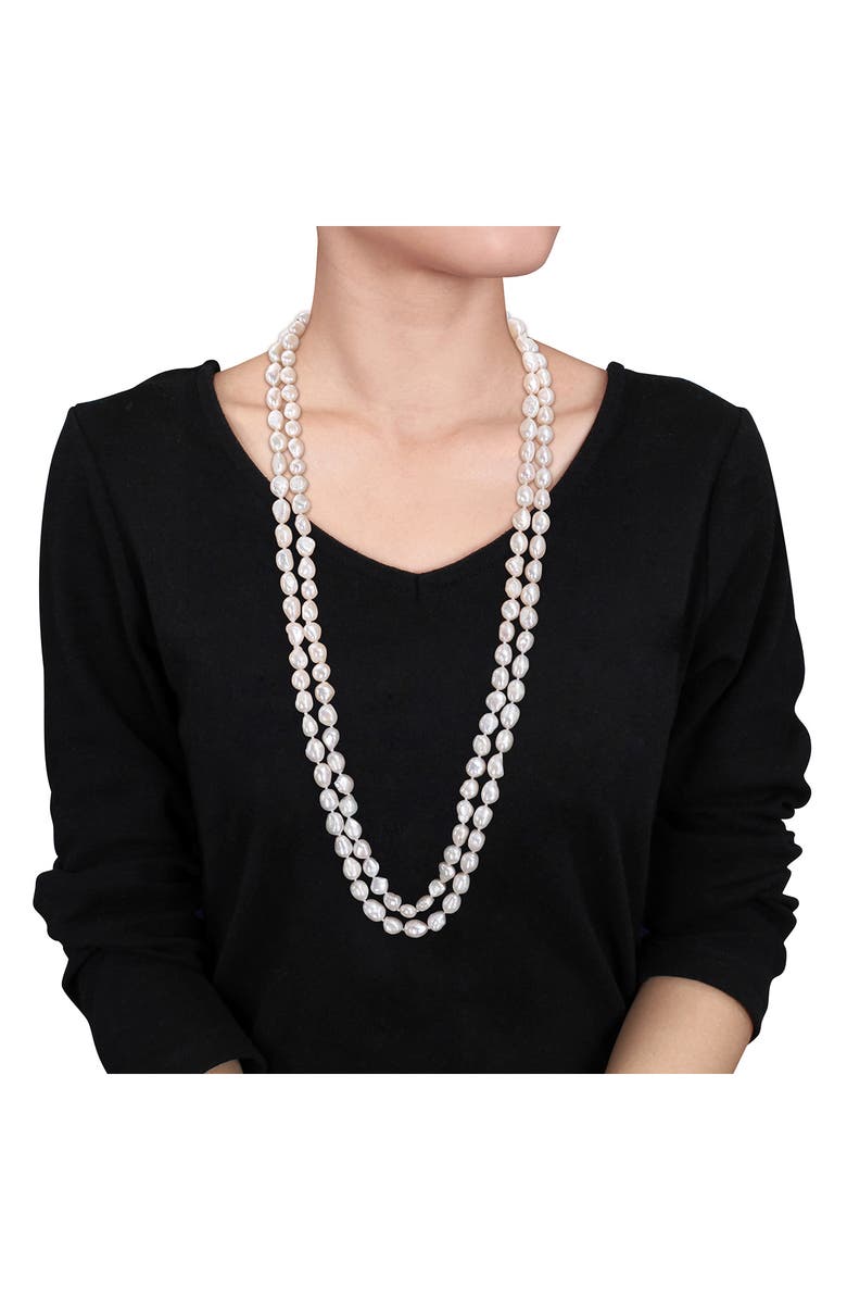 DELMAR Dual Strand Freshwater Pearl Necklace, Alternate, color,