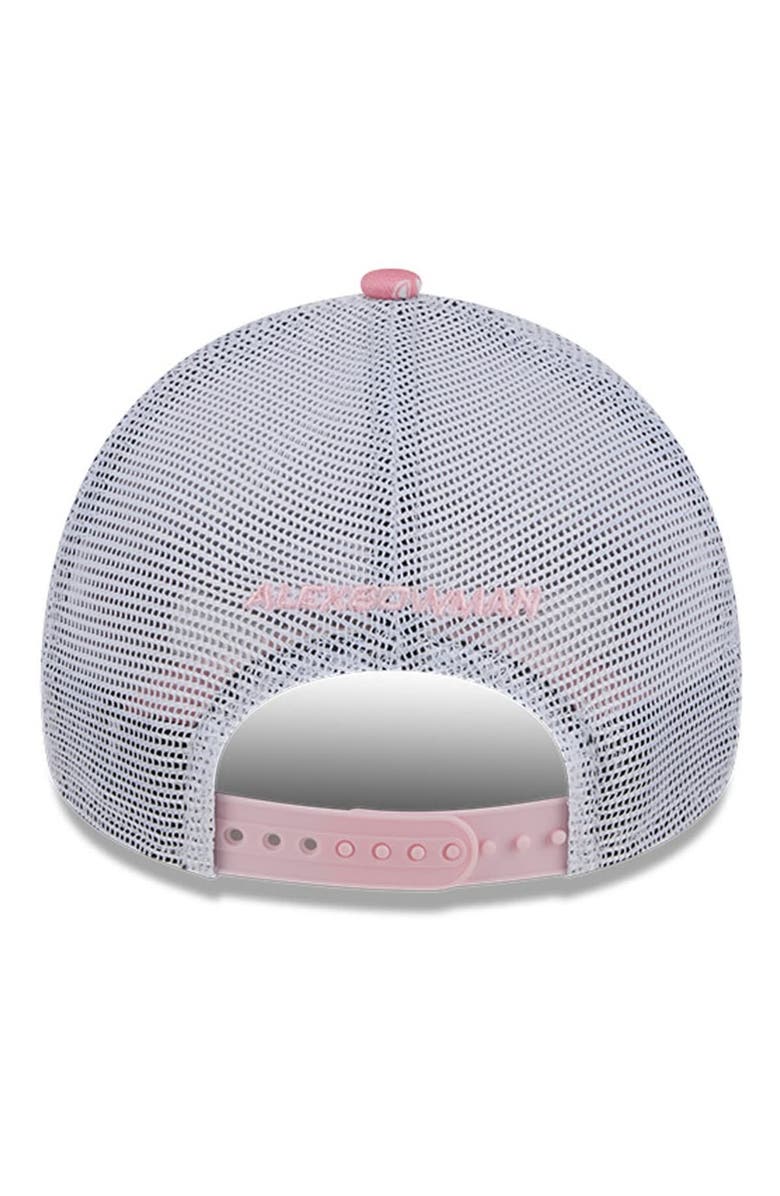 New Era Men's New Era  Pink Alex Bowman 9FORTY A-Frame Trucker Paisley Adjustable Hat, Alternate, color, 