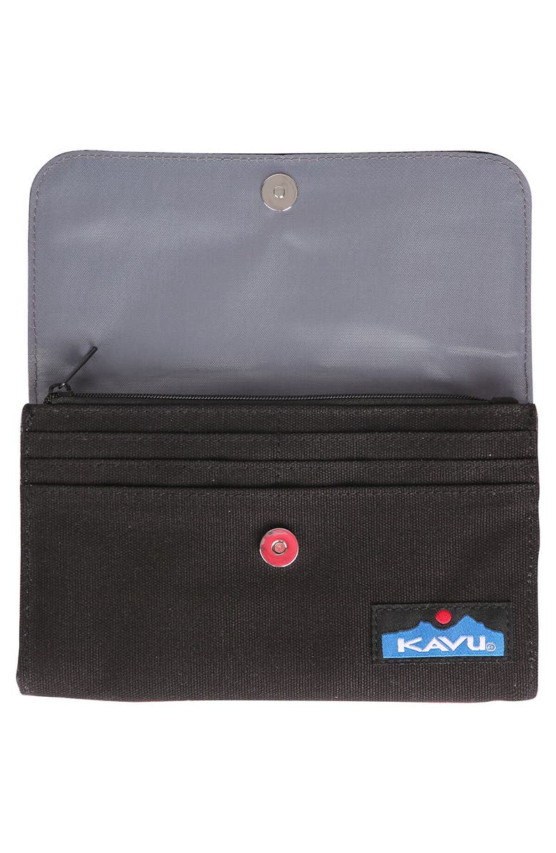 KAVU Islamorada Cross Body Wallet, Alternate, color, Black