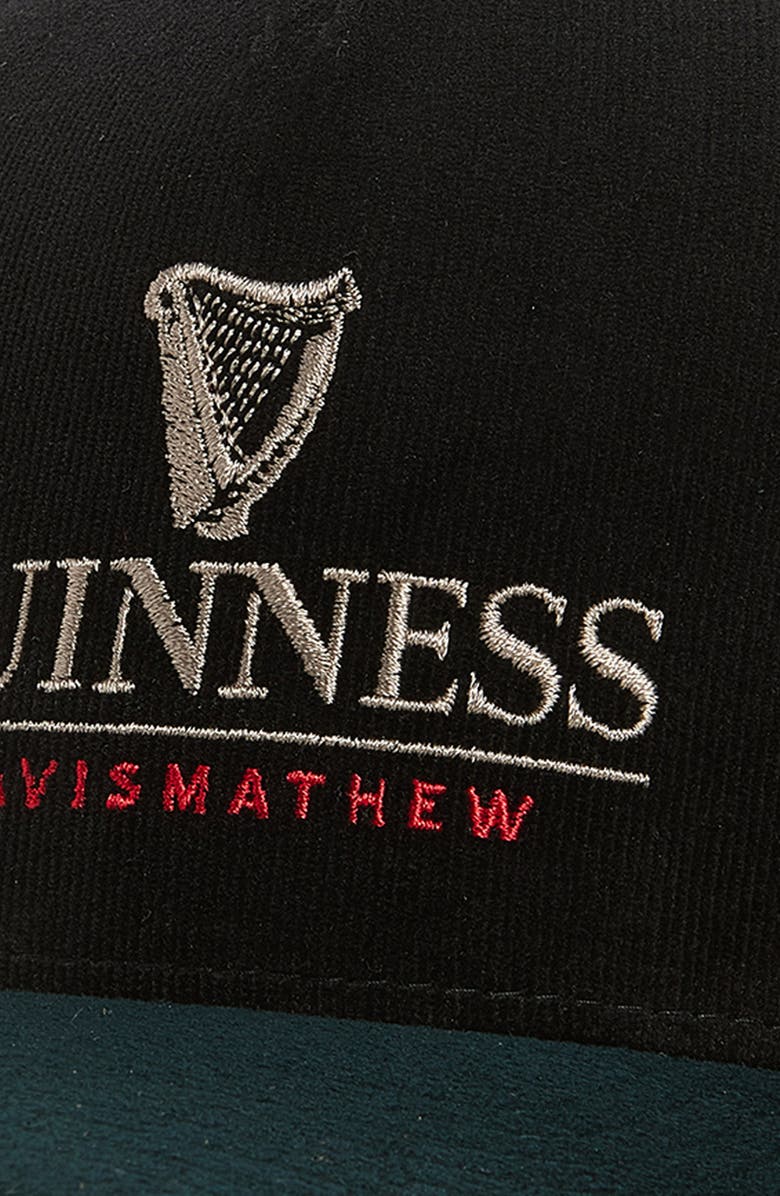 TravisMathew Dublin Draught Embroidered Adjustable Baseball Cap, Alternate, color, Black