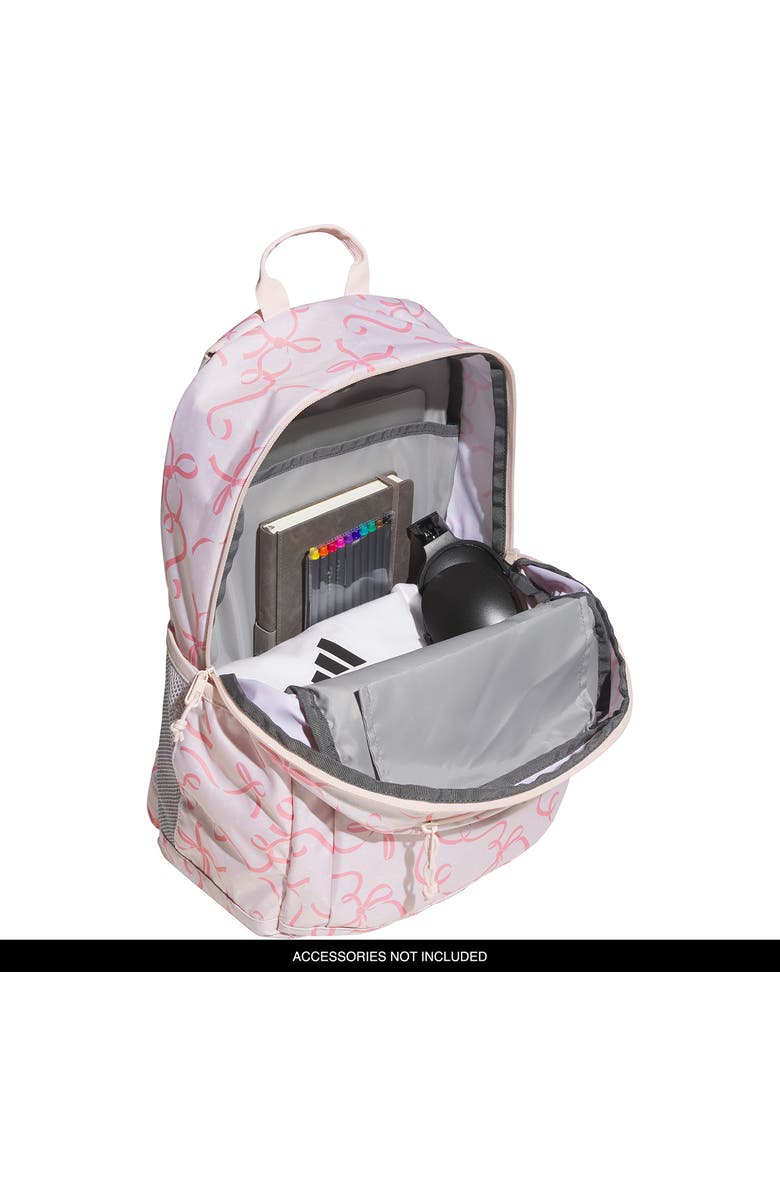 adidas Kids' Affiliate Backpack, Alternate, color, Bow Print Pink Tint