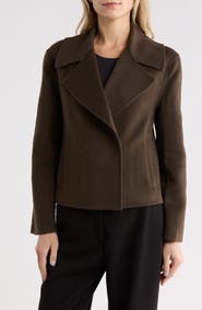 Theory Winsome Cropped Double Face Coat