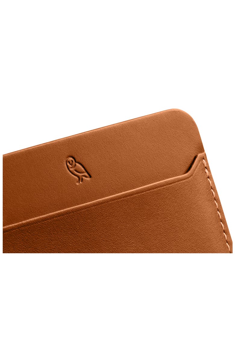 Leather RFID Card Case, Alternate, color, CARAMEL