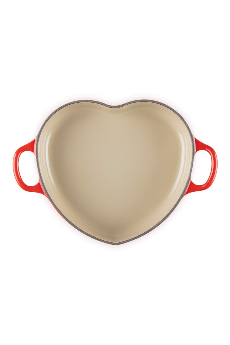 Signature Cast Iron Heart Cocotte, Alternate, color, CERISE