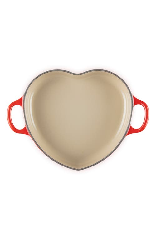 Le Creuset Signature Cast Iron Heart Cocotte In Cerise