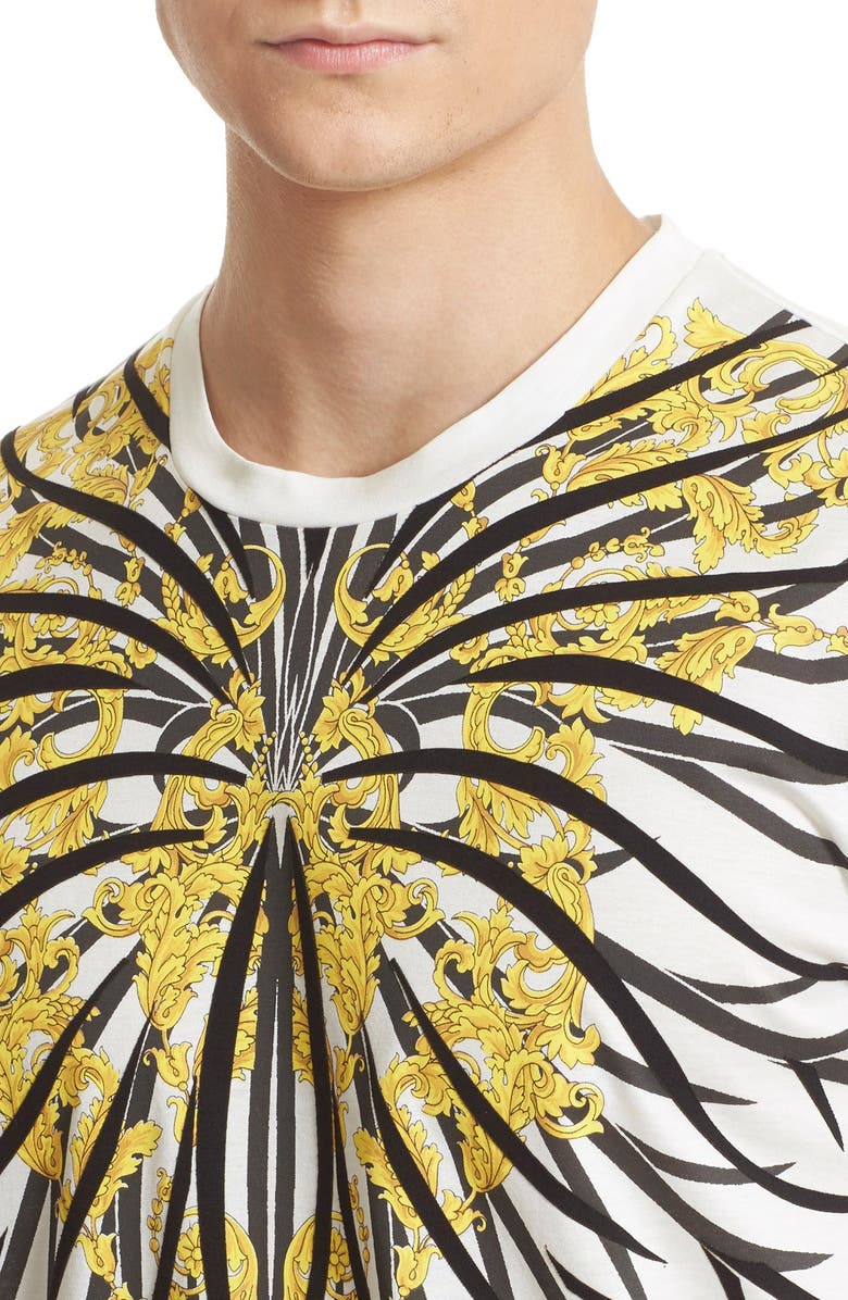 Versace Collection 'Baroque' Graphic Cotton T-Shirt, Alternate, color, 