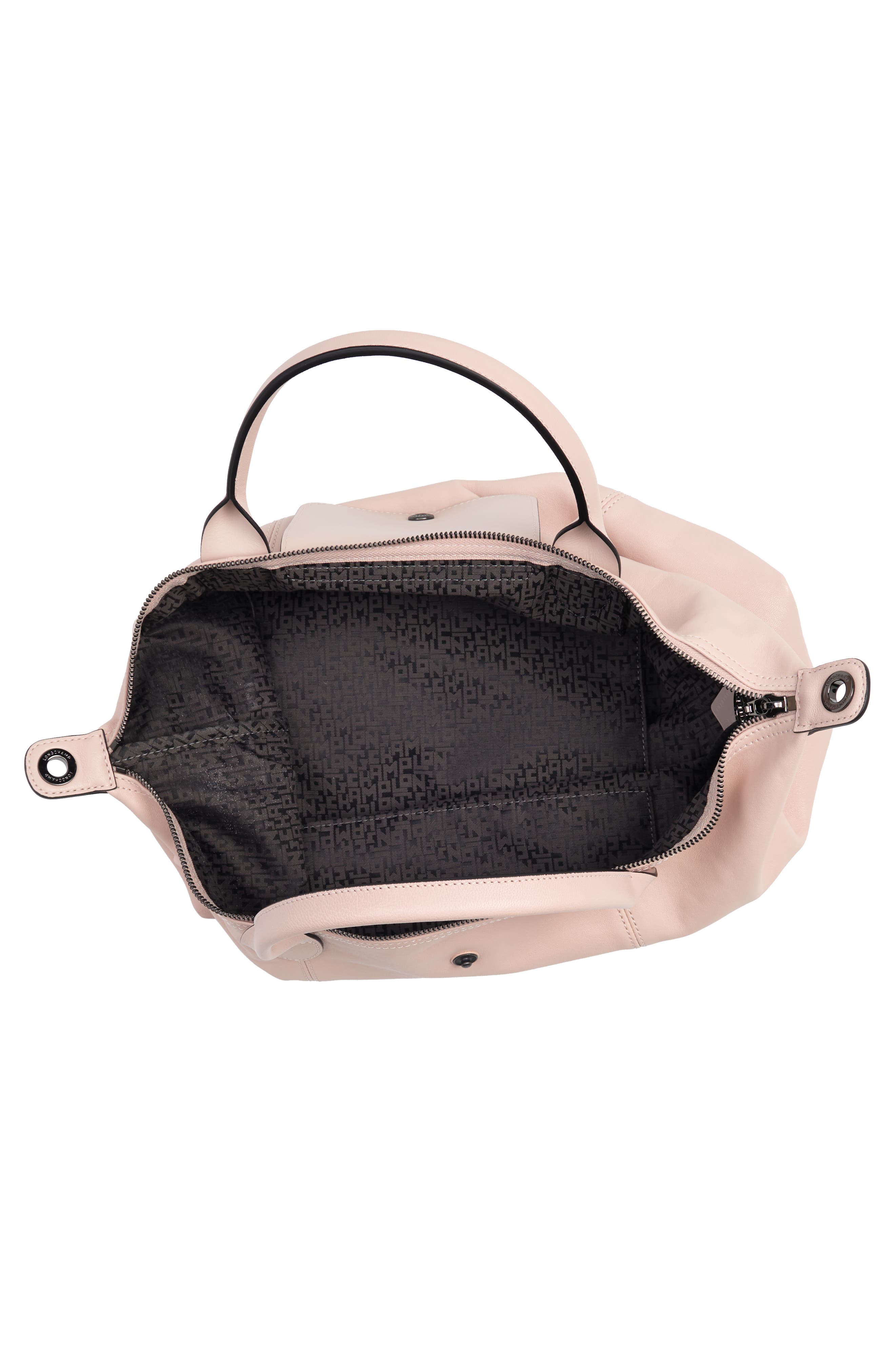 Longchamp Medium Le Pliage Cuir Leather Tote Bag, Alternate, color, 