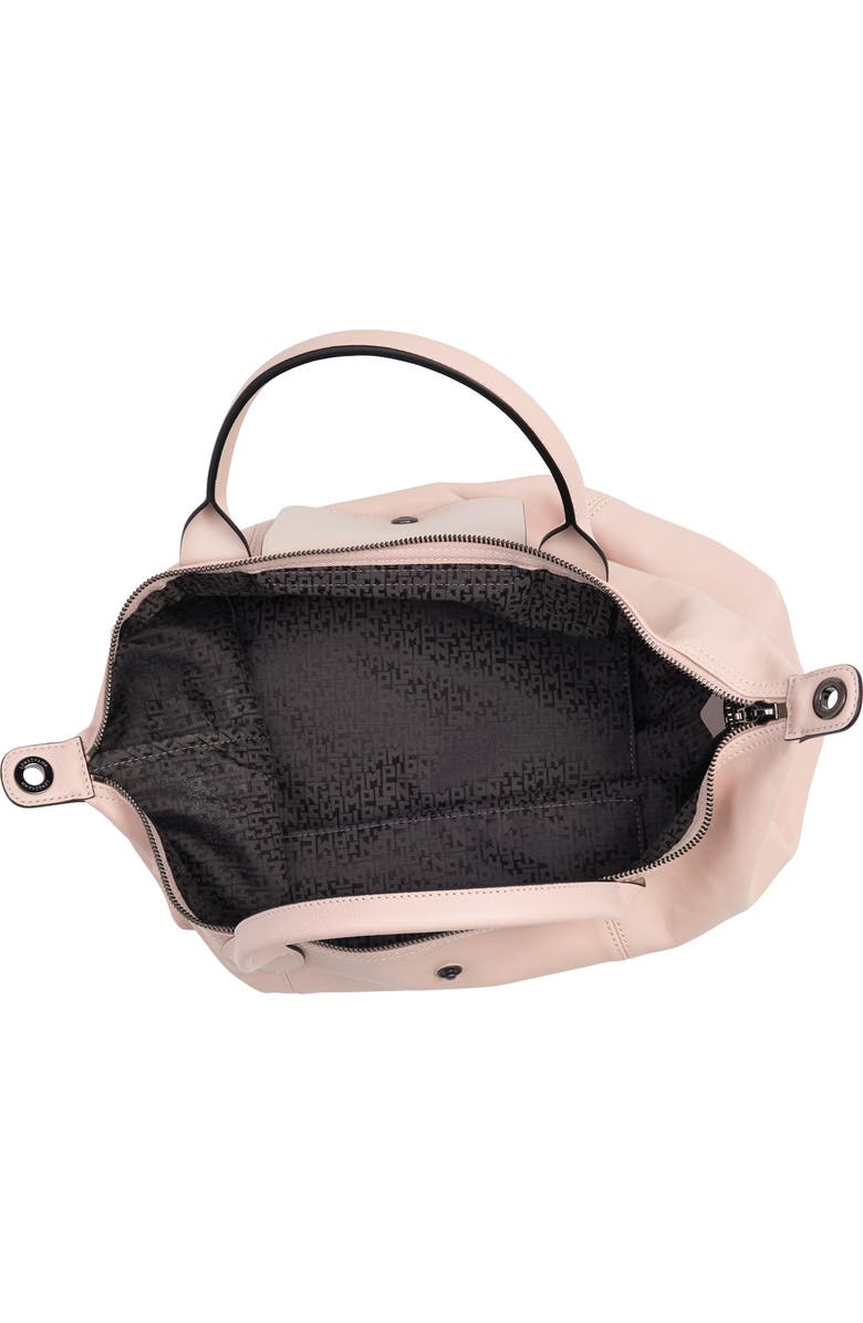 Longchamp Medium Le Pliage Cuir Leather Tote Bag, Alternate, color,